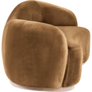  Manufacturer Color_Saddle -- Gustavo 92.5" Saddle Velvet Upholstered Sofa IMAGE 3