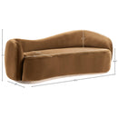  Manufacturer Color_Saddle -- Gustavo 92.5" Saddle Velvet Upholstered Sofa IMAGE 7