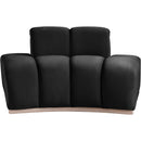 Meridian Jace Black Velvet Chair IMAGE 3