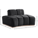 Meridian Jace Black Velvet Chair IMAGE 7