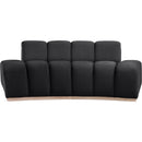  Manufacturer Color_Black -- Meridian Jace Stationary Fabric Loveseat IMAGE 3