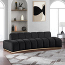  Manufacturer Color_Black -- Meridian Jace Stationary Fabric Sofa IMAGE 2