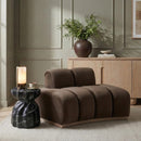 Meridian Jace Brown Velvet Chair IMAGE 2