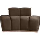 Manufacturer Color_Brown -- Jace Brown Velvet Upholstered Chair IMAGE 3