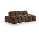  Manufacturer Color_Brown -- Jace 78.5" Brown Velvet Upholstered Loveseat IMAGE 1