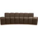  Manufacturer Color_Brown -- Jace 106" Brown Velvet Upholstered Sofa IMAGE 3