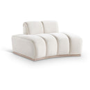  Manufacturer Color_Cream -- Jace Cream Velvet Upholstered Chair IMAGE 1