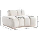  Manufacturer Color_Cream -- Jace Cream Velvet Upholstered Chair IMAGE 7
