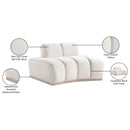 Meridian Jace Cream Velvet Chair IMAGE 8