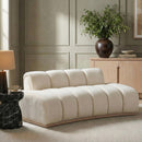  Manufacturer Color_Cream -- Jace 78.5" Cream Velvet Upholstered Loveseat IMAGE 2