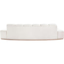  Manufacturer Color_Cream -- Jace 106" Cream Velvet Upholstered Sofa IMAGE 5