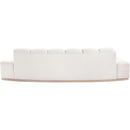 Meridian Jace Cream Velvet Sofa IMAGE 5