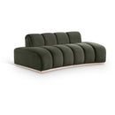  Manufacturer Color_Green -- Jace 78.5" Green Velvet Upholstered Loveseat IMAGE 1