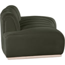  Manufacturer Color_Green -- Jace 78.5" Green Velvet Upholstered Loveseat IMAGE 4
