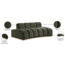  Manufacturer Color_Green -- Jace 78.5" Green Velvet Upholstered Loveseat IMAGE 8