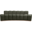  Manufacturer Color_Green -- Jace 106" Green Velvet Upholstered Sofa IMAGE 3