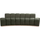 Meridian Jace Green Velvet Sofa IMAGE 3