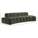  Manufacturer Color_Green -- Jace 106" Green Velvet Upholstered Sofa IMAGE 7