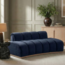 Manufacturer Color_Navy -- Jace 78.5" Navy Velvet Upholstered Loveseat IMAGE 2