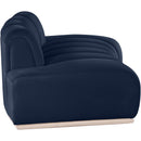  Manufacturer Color_Navy -- Jace 78.5" Navy Velvet Upholstered Loveseat IMAGE 4