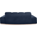  Manufacturer Color_Navy -- Jace 78.5" Navy Velvet Upholstered Loveseat IMAGE 5