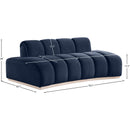  Manufacturer Color_Navy -- Jace 78.5" Navy Velvet Upholstered Loveseat IMAGE 7
