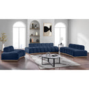  Manufacturer Color_Navy -- Jace 78.5" Navy Velvet Upholstered Loveseat IMAGE 9