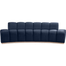 Meridian Jace Navy Velvet Sofa IMAGE 3