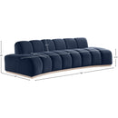  Manufacturer Color_Navy -- Jace 106" Navy Velvet Upholstered Sofa IMAGE 7