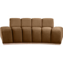  Manufacturer Color_Saddle -- Jace 78.5" Saddle Velvet Upholstered Loveseat IMAGE 3