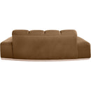 Meridian Jace Saddle Velvet Loveseat IMAGE 5