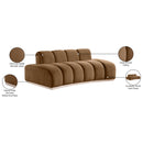  Manufacturer Color_Saddle -- Jace 78.5" Saddle Velvet Upholstered Loveseat IMAGE 8
