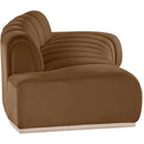  Manufacturer Color_Saddle -- Jace 106" Saddle Velvet Upholstered Sofa IMAGE 4