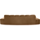  Manufacturer Color_Saddle -- Jace 106" Saddle Velvet Upholstered Sofa IMAGE 5