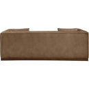  Manufacturer Color_Brown -- Meridian Mallina Stationary Leather Look Sofa IMAGE 3