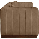  Manufacturer Color_Brown -- Meridian Mallina Stationary Leather Look Sofa IMAGE 5