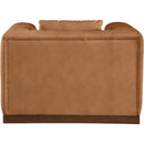  Manufacturer Color_Cognac -- Mallina Cognac Vegan Leather Upholstered Chair IMAGE 3