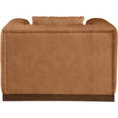 Meridian Mallina Cognac Vegan Leather Chair IMAGE 3