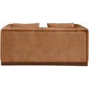  Manufacturer Color_Cognac -- Mallina 67" Cognac Vegan Leather Upholstered Loveseat IMAGE 3