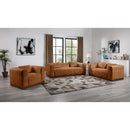  Manufacturer Color_Cognac -- Mallina 67" Cognac Vegan Leather Upholstered Loveseat IMAGE 9