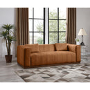  Manufacturer Color_Cognac -- Mallina 90.5" Cognac Vegan Leather Upholstered Sofa IMAGE 2