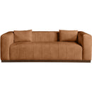  Manufacturer Color_Cognac -- Mallina 90.5" Cognac Vegan Leather Upholstered Sofa IMAGE 4