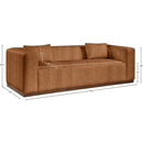  Manufacturer Color_Cognac -- Mallina 90.5" Cognac Vegan Leather Upholstered Sofa IMAGE 7