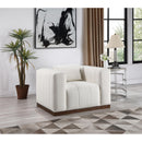  Manufacturer Color_Cream -- Mallina Cream Vegan Leather Upholstered Chair IMAGE 2