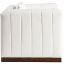  Manufacturer Color_Cream -- Mallina Cream Vegan Leather Upholstered Chair IMAGE 4