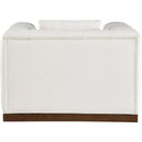 Manufacturer Color_Cream -- Mallina Cream Vegan Leather Upholstered Chair IMAGE 5