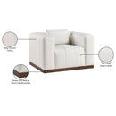  Manufacturer Color_Cream -- Mallina Cream Vegan Leather Upholstered Chair IMAGE 8