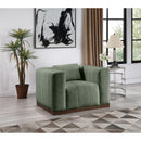  Manufacturer Color_Green -- Mallina Green Vegan Leather Upholstered Chair IMAGE 2