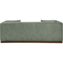  Manufacturer Color_Green -- Mallina 90.5" Green Vegan Leather Upholstered Sofa IMAGE 3