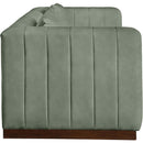  Manufacturer Color_Green -- Mallina 90.5" Green Vegan Leather Upholstered Sofa IMAGE 5